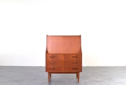 Dänischer Mid-Century Modern Teak Sekretär von Gunnar Nielsen für Tibergaard, 1960er