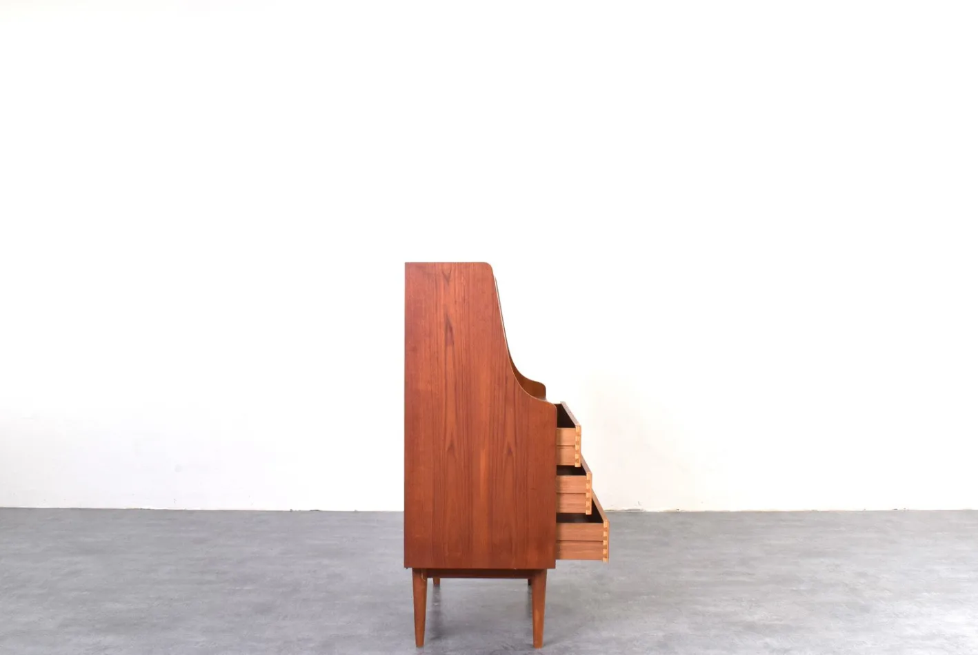 Dänischer Mid-Century Modern Teak Sekretär von Gunnar Nielsen für Tibergaard, 1960er