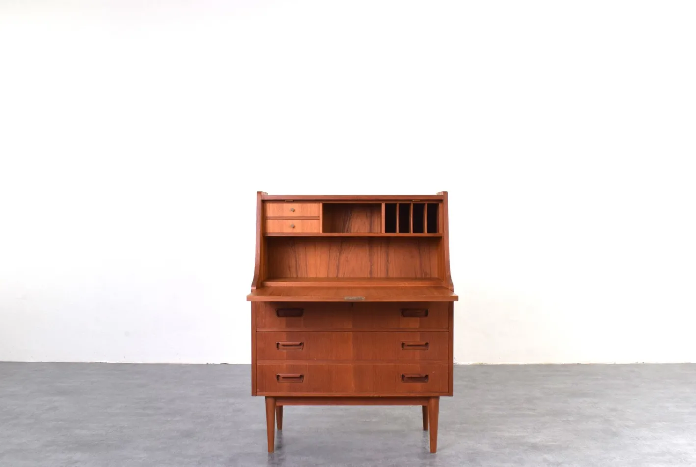 Dänischer Mid-Century Modern Teak Sekretär von Gunnar Nielsen für Tibergaard, 1960er