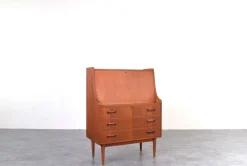 Dänischer Mid-Century Modern Teak Sekretär von Gunnar Nielsen für Tibergaard, 1960er