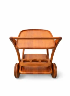 Dänischer Servierwagen aus Teakholz von Kjeni Merløse, 1970er Jahre