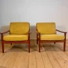 Dänische Sessel mit Gestell aus Teak, 1960er, 2er Set