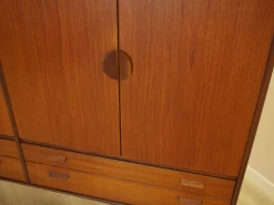 Dänisches Highboard aus Teak, 1960er