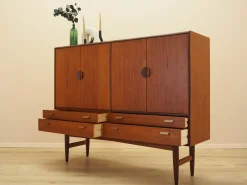 Dänisches Highboard aus Teak, 1960er