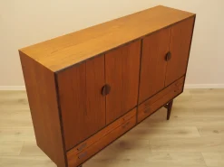 Dänisches Highboard aus Teak, 1960er