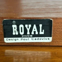 Dänisches Mid-Century Royal Wandregal von Poul Cadovius, 1950er