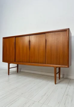Dänisches Mid-Century Teak Highboard von Axel Christensen für Aco Møbler, 1960er