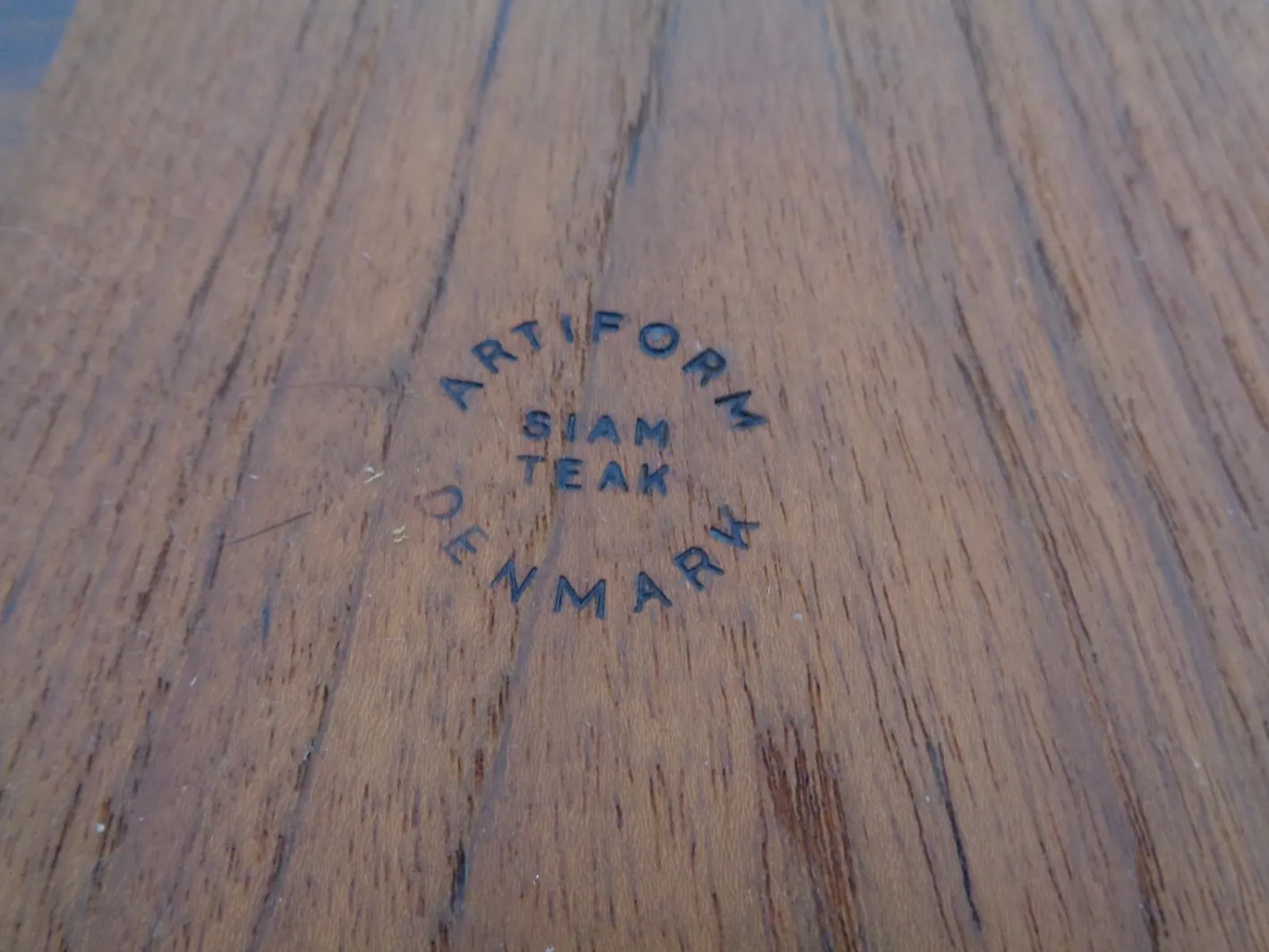 Dänisches Siam Teak Tablett mit Glasschalen von Artiform, 1960er, 2er Set
