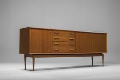 Dänisches Sideboard aus Teak von Gunnar Nielsen für Tibergaard, 1960er