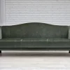 Dänisches 3-Sitzer Sofa in Grünem Möbel Velours, 1960er