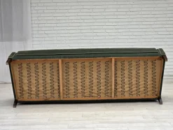 Dänisches 3-Sitzer Sofa in Grünem Möbel Velours, 1960er