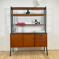 Dänisches Vintage Bücherregal aus Teak, 1960