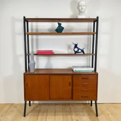Dänisches Vintage Bücherregal aus Teak, 1960