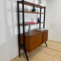 Dänisches Vintage Bücherregal aus Teak, 1960