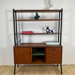 Dänisches Vintage Bücherregal aus Teak, 1960