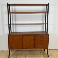 Dänisches Vintage Bücherregal aus Teak, 1960