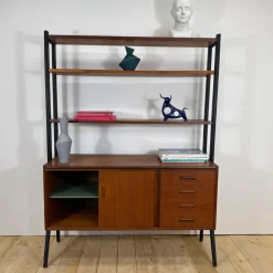 Dänisches Vintage Bücherregal aus Teak, 1960