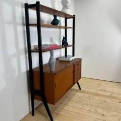 Dänisches Vintage Bücherregal aus Teak, 1960