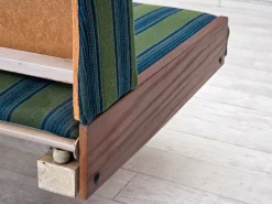 Dänisches Vintage Tagesbett aus Wolle & Teakholz, 1970er