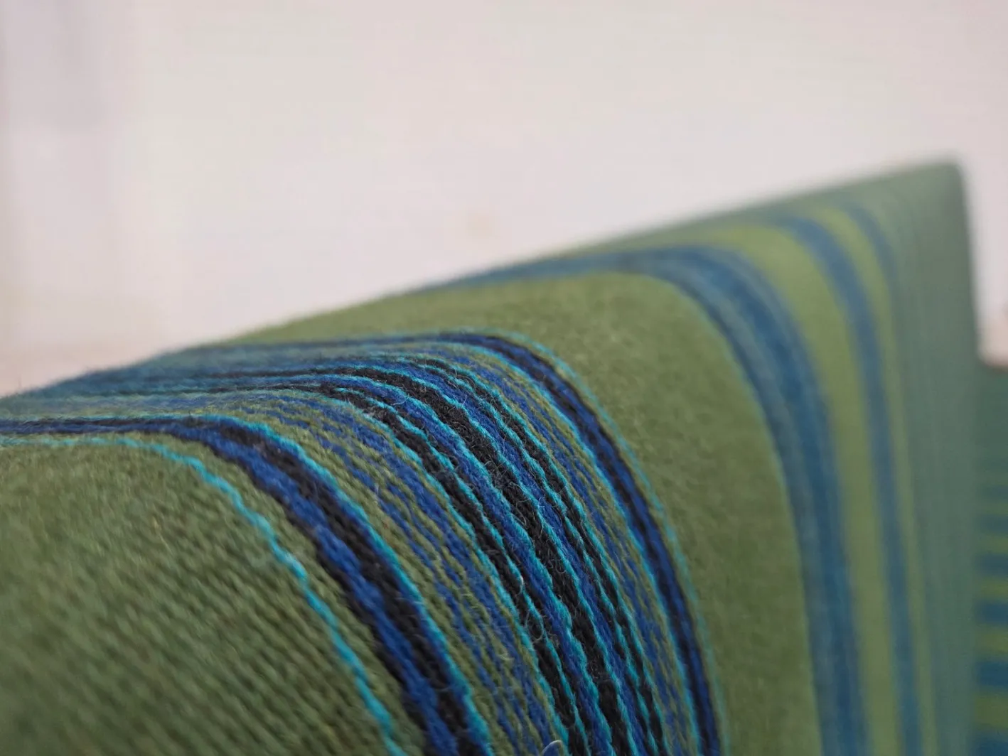Dänisches Vintage Tagesbett aus Wolle & Teakholz, 1970er