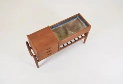 Dänische Teak Möbel mit Pflanzer von Arne Wahl Iversen für Vinde Møbelfabrik, 1961