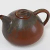 Dänische Teekanne aus glasierter Keramik von Eva Stæhr-Nielsen für Saxbo, 1950er