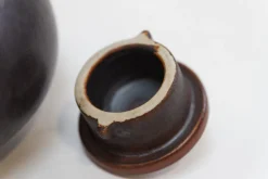 Dänische Teekanne aus glasierter Keramik von Eva Stæhr-Nielsen für Saxbo, 1950er