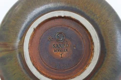 Dänische Teekanne aus glasierter Keramik von Eva Stæhr-Nielsen für Saxbo, 1950er