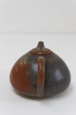 Dänische Teekanne aus glasierter Keramik von Eva Stæhr-Nielsen für Saxbo, 1950er