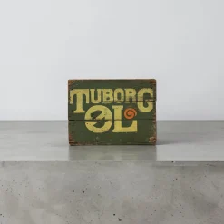 Dänische Tuborg Bierkiste aus lackiertem Kiefernholz, Dänemark, 1950er-1960er