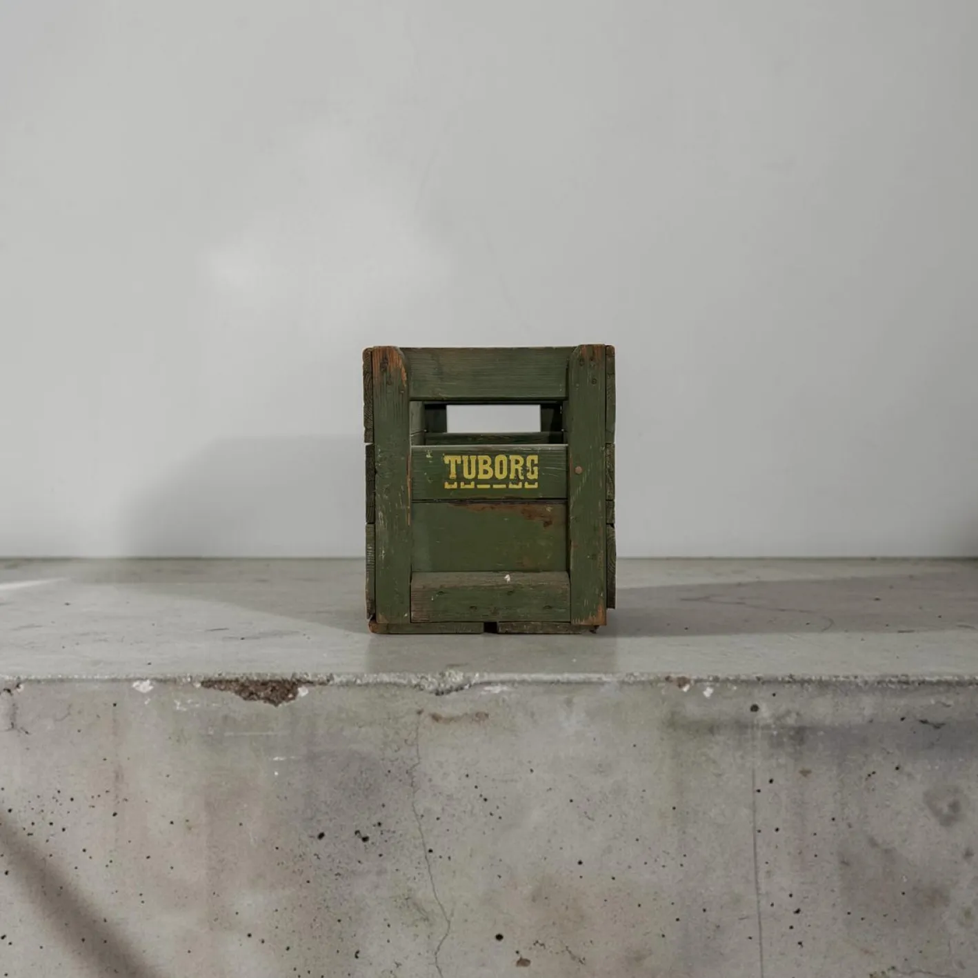 Dänische Tuborg Bierkiste aus lackiertem Kiefernholz, Dänemark, 1950er-1960er