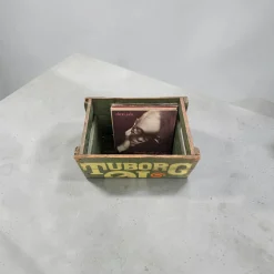Dänische Tuborg Bierkiste aus lackiertem Kiefernholz, Dänemark, 1950er-1960er