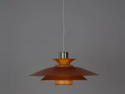 Dänische Vintage Capri Hängelampe von Kurt Wiborg für Jeka, 1980er