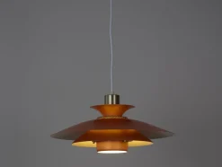 Dänische Vintage Capri Hängelampe von Kurt Wiborg für Jeka, 1980er