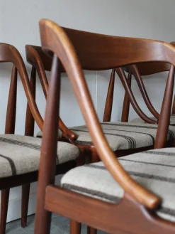 Dänische Vintage Esszimmerstühle aus Teak von Johannes Andersen für Uldum Møbelfabrik, 1960er, 6er Set