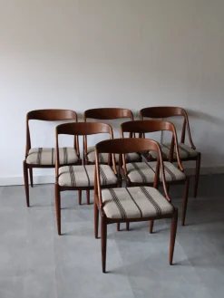 Dänische Vintage Esszimmerstühle aus Teak von Johannes Andersen für Uldum Møbelfabrik, 1960er, 6er Set
