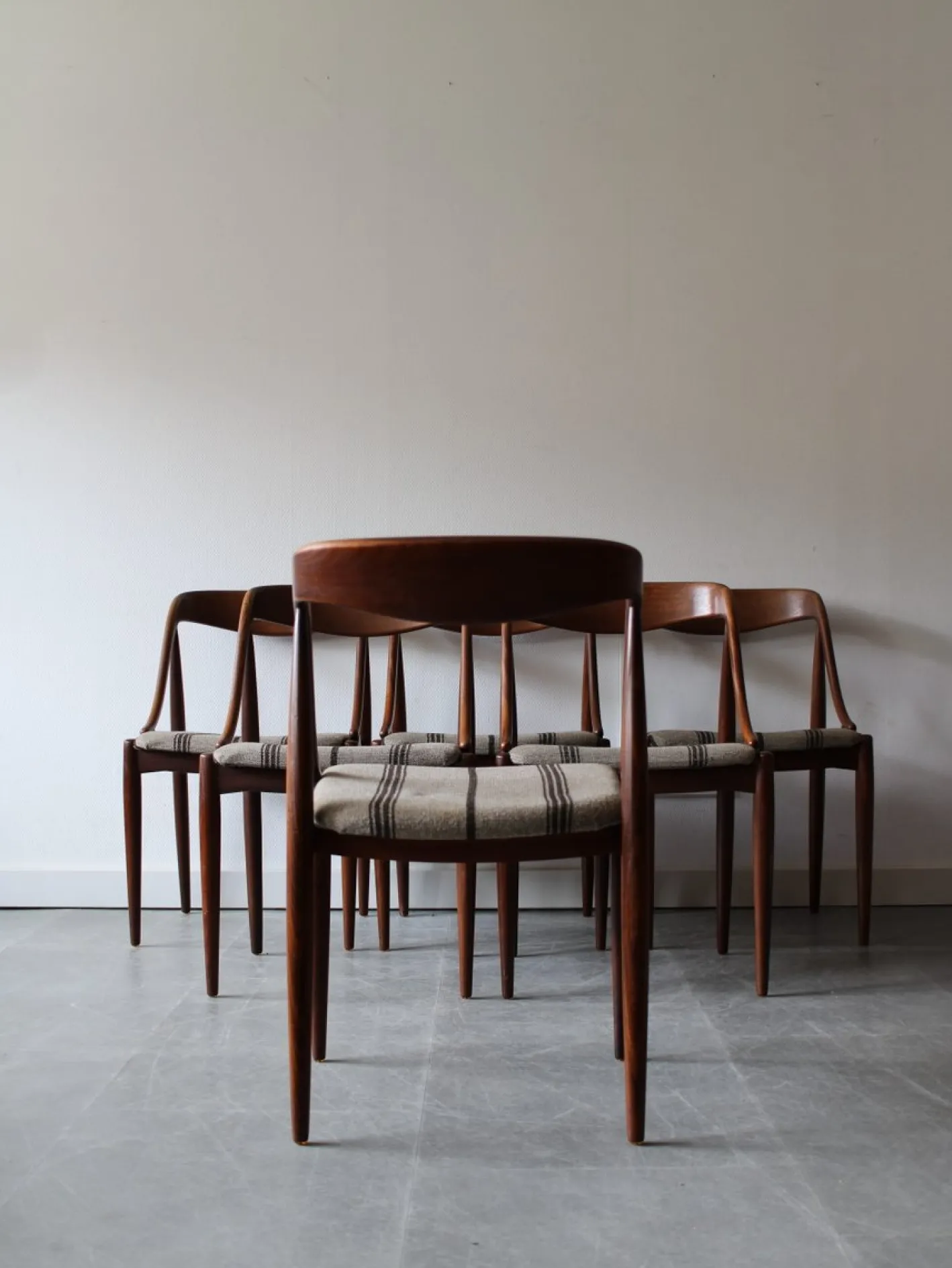 Dänische Vintage Esszimmerstühle aus Teak von Johannes Andersen für Uldum Møbelfabrik, 1960er, 6er Set