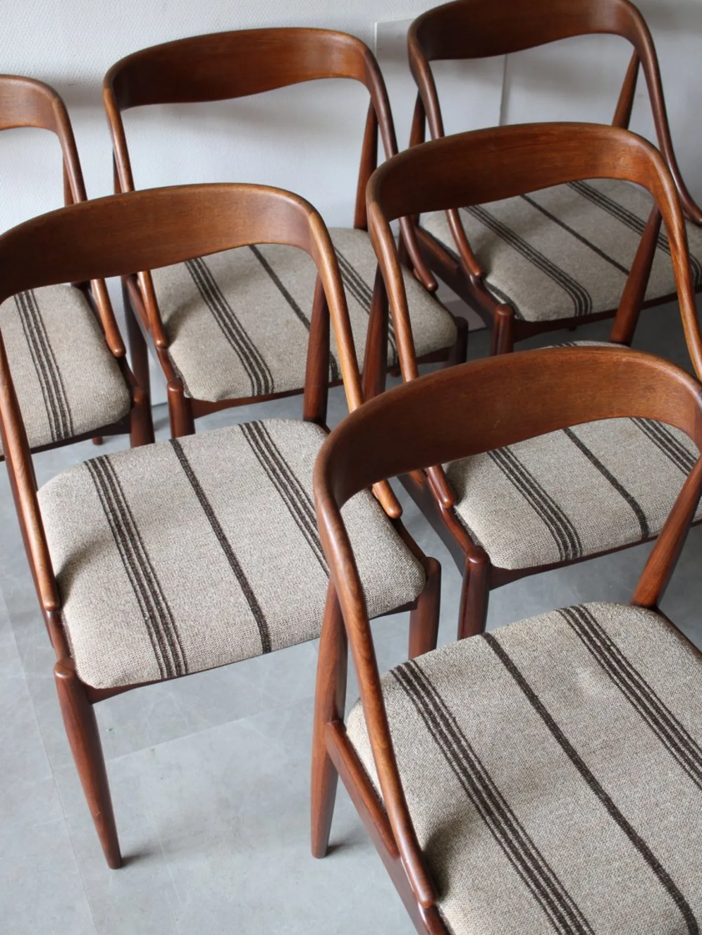 Dänische Vintage Esszimmerstühle aus Teak von Johannes Andersen für Uldum Møbelfabrik, 1960er, 6er Set