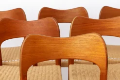 Dänische Vintage Esszimmerstühle von Arne Hovmand-Olsen für Mogens Kold, 1960er, 6er Set
