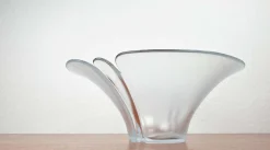 Dänische Vintage Glasschale von Holmegaard, 1970er