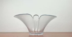 Dänische Vintage Glasschale von Holmegaard, 1970er