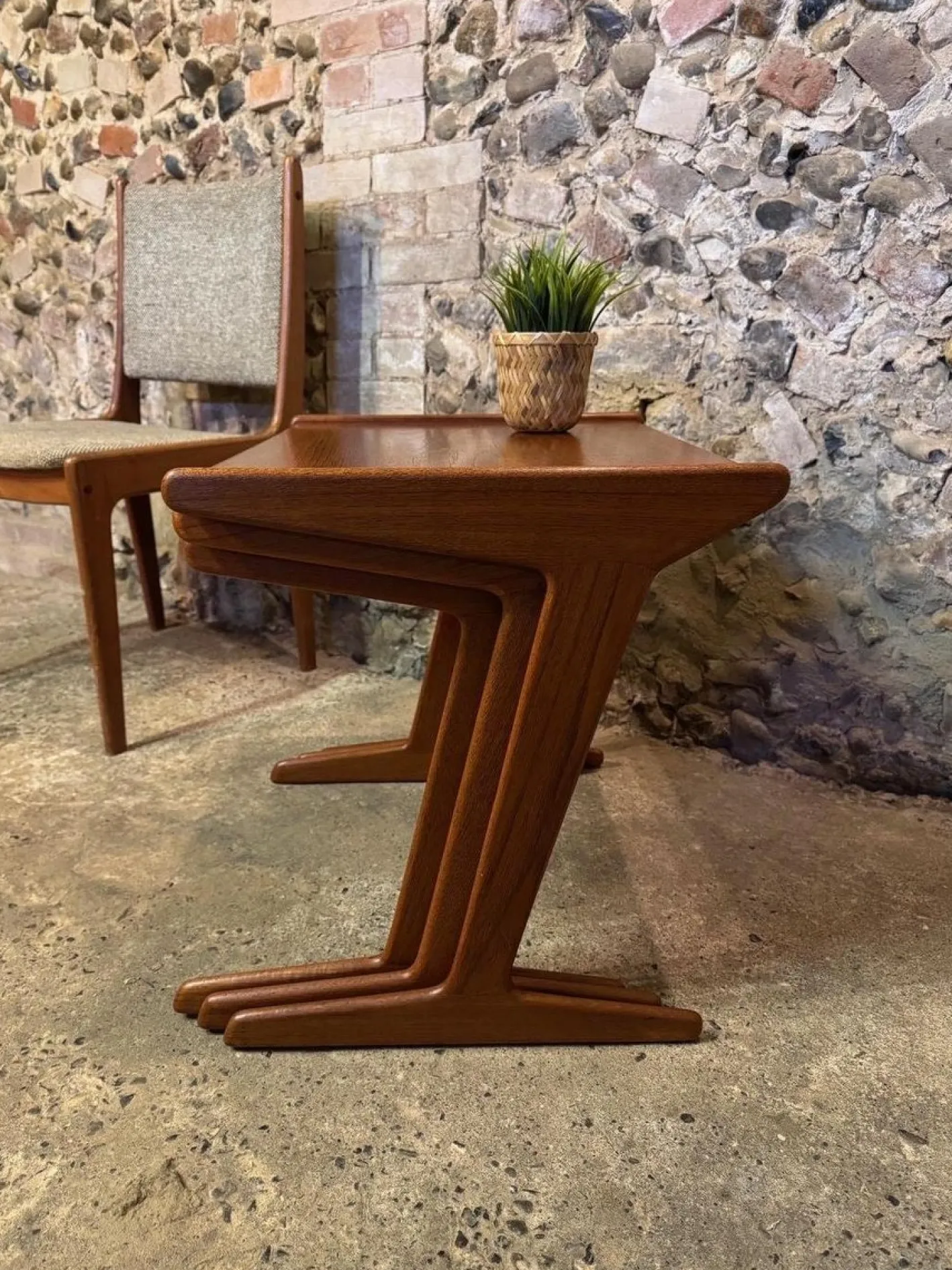 Dänische Vintage Teak Satztische von Mogens Kold, 1960, 3er Set