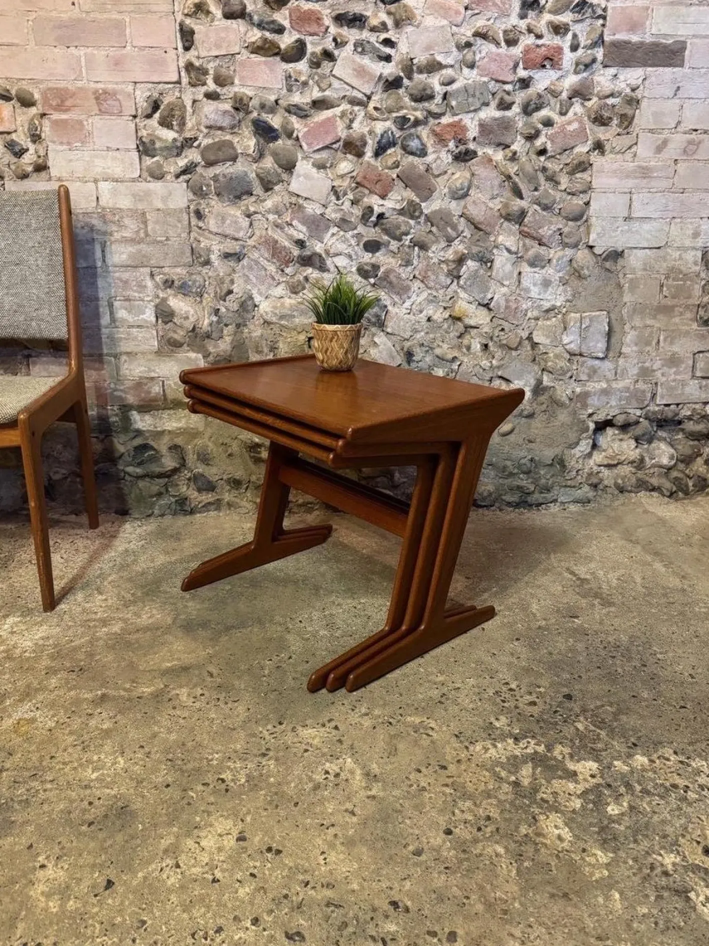 Dänische Vintage Teak Satztische von Mogens Kold, 1960, 3er Set