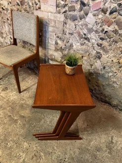 Dänische Vintage Teak Satztische von Mogens Kold, 1960, 3er Set