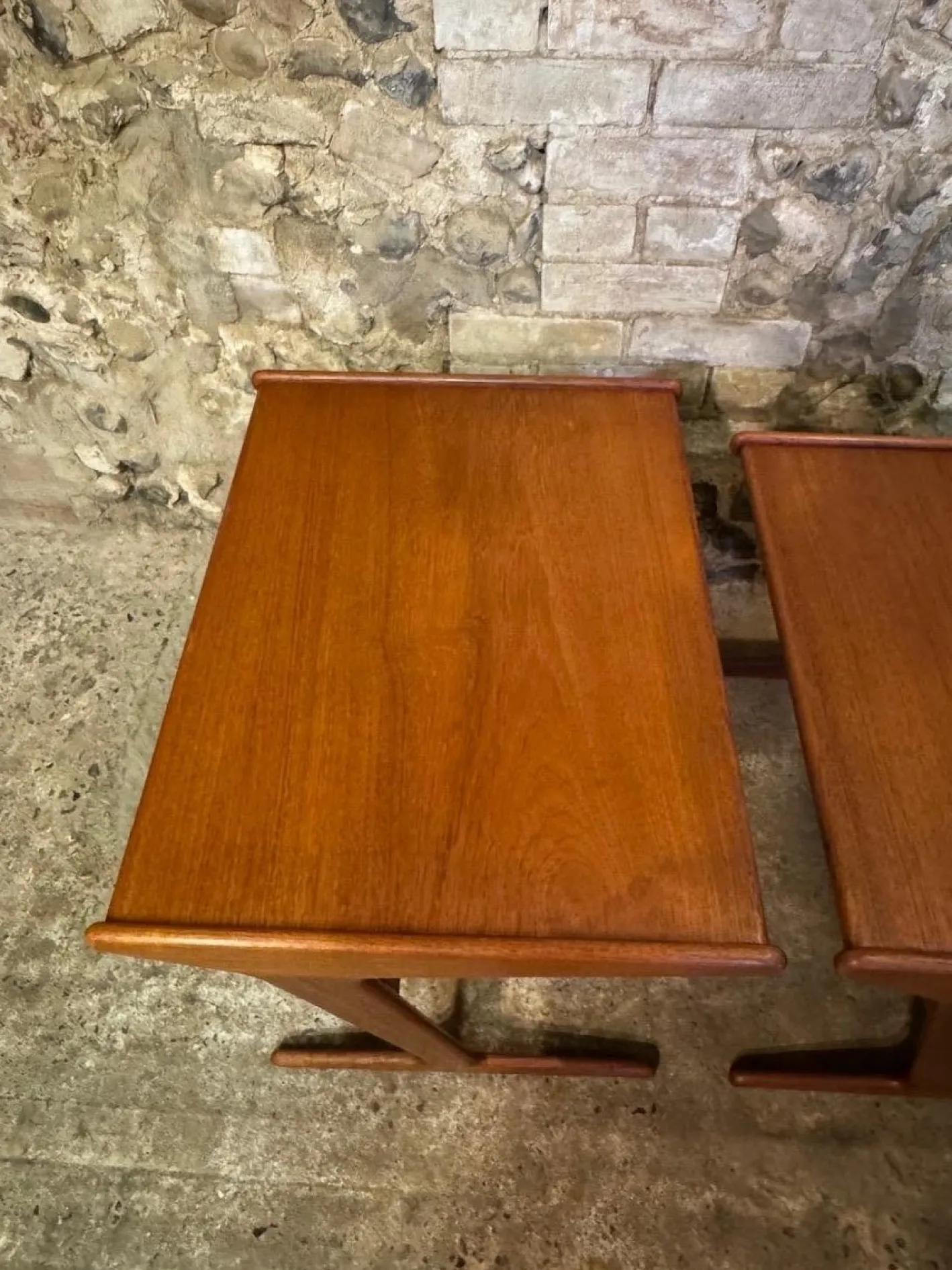 Dänische Vintage Teak Satztische von Mogens Kold, 1960, 3er Set