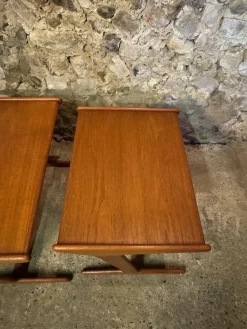 Dänische Vintage Teak Satztische von Mogens Kold, 1960, 3er Set