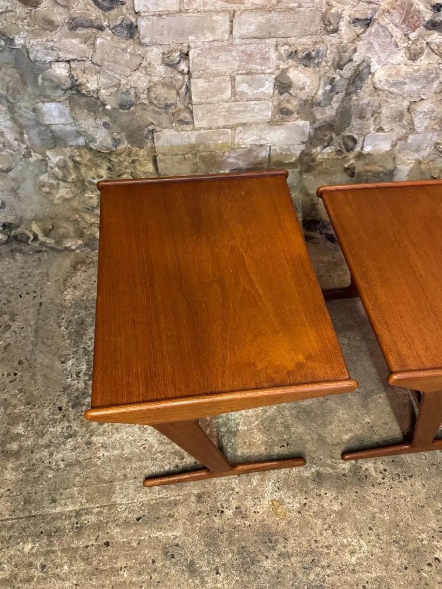 Dänische Vintage Teak Satztische von Mogens Kold, 1960, 3er Set