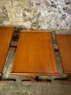 Dänische Vintage Teak Satztische von Mogens Kold, 1960, 3er Set