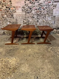 Dänische Vintage Teak Satztische von Mogens Kold, 1960, 3er Set