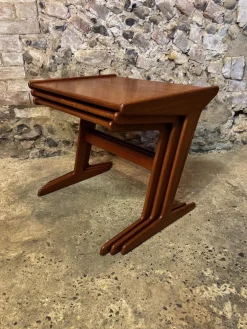 Dänische Vintage Teak Satztische von Mogens Kold, 1960, 3er Set